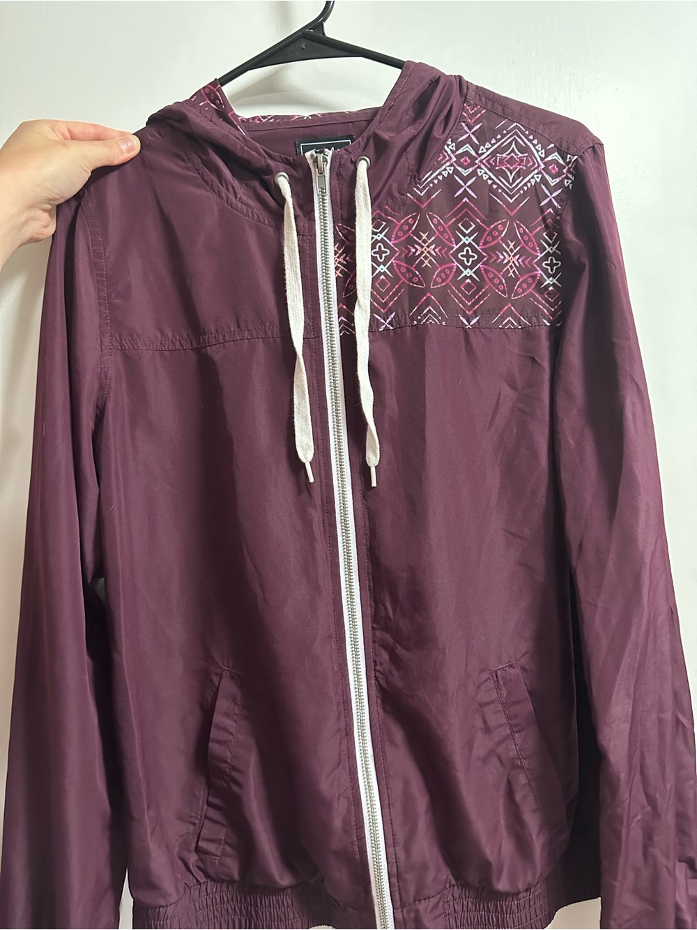 Women’s Maroon Hooded Zip Jacket - Empire